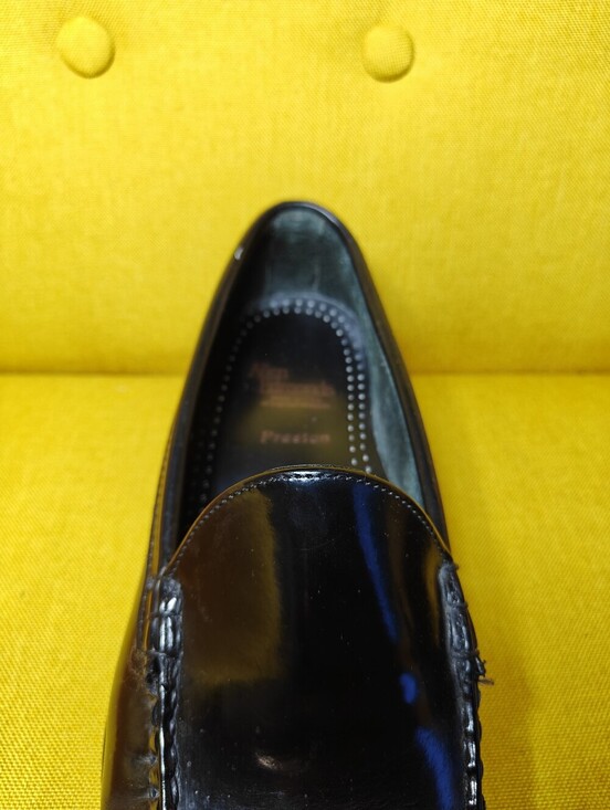 Allen Edmonds Preston Loafers Black Patent Leather Slip On Dress Shoe Men\'s 10.5 main image 5